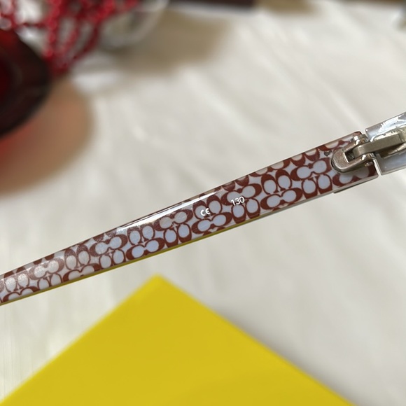 Coach Maple Brown signature pattern frames RX glasses - Picture 4 of 11